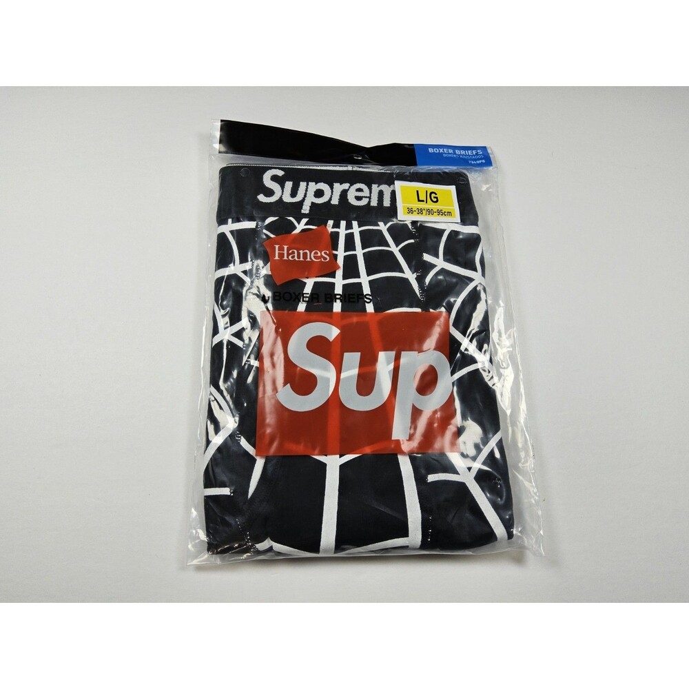 Supreme X Hanes Spider-Man Boxer Briefs Web Marvel 1 Pair Size L 36-38"